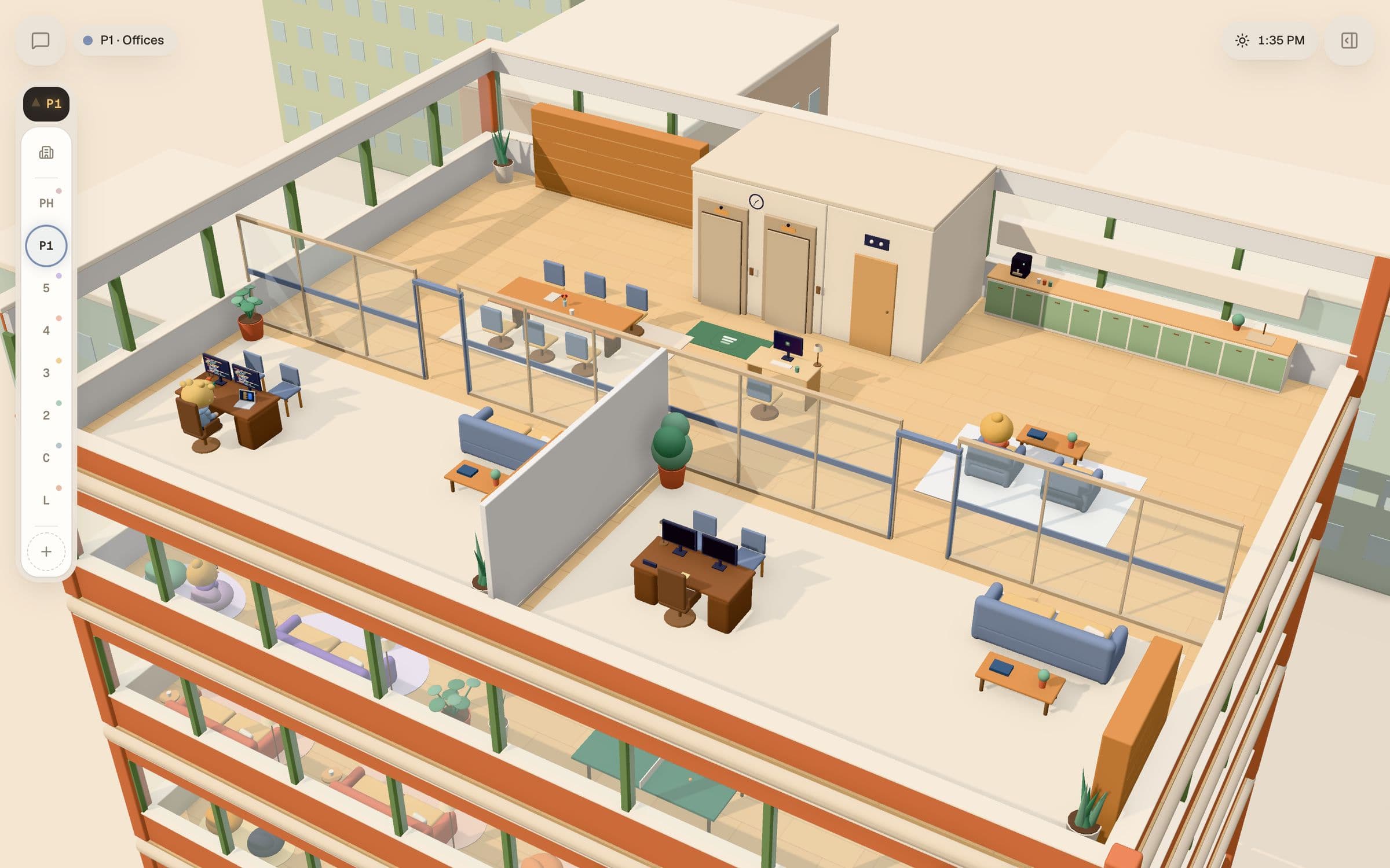 The Offices floor